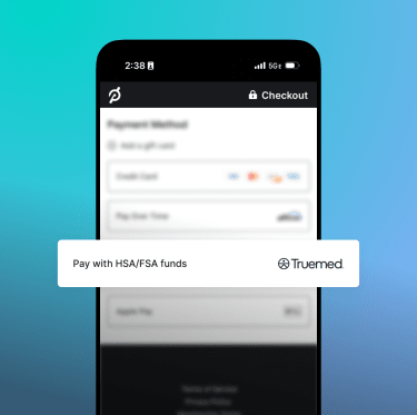 pay with hsa slash fsa with truemed logo